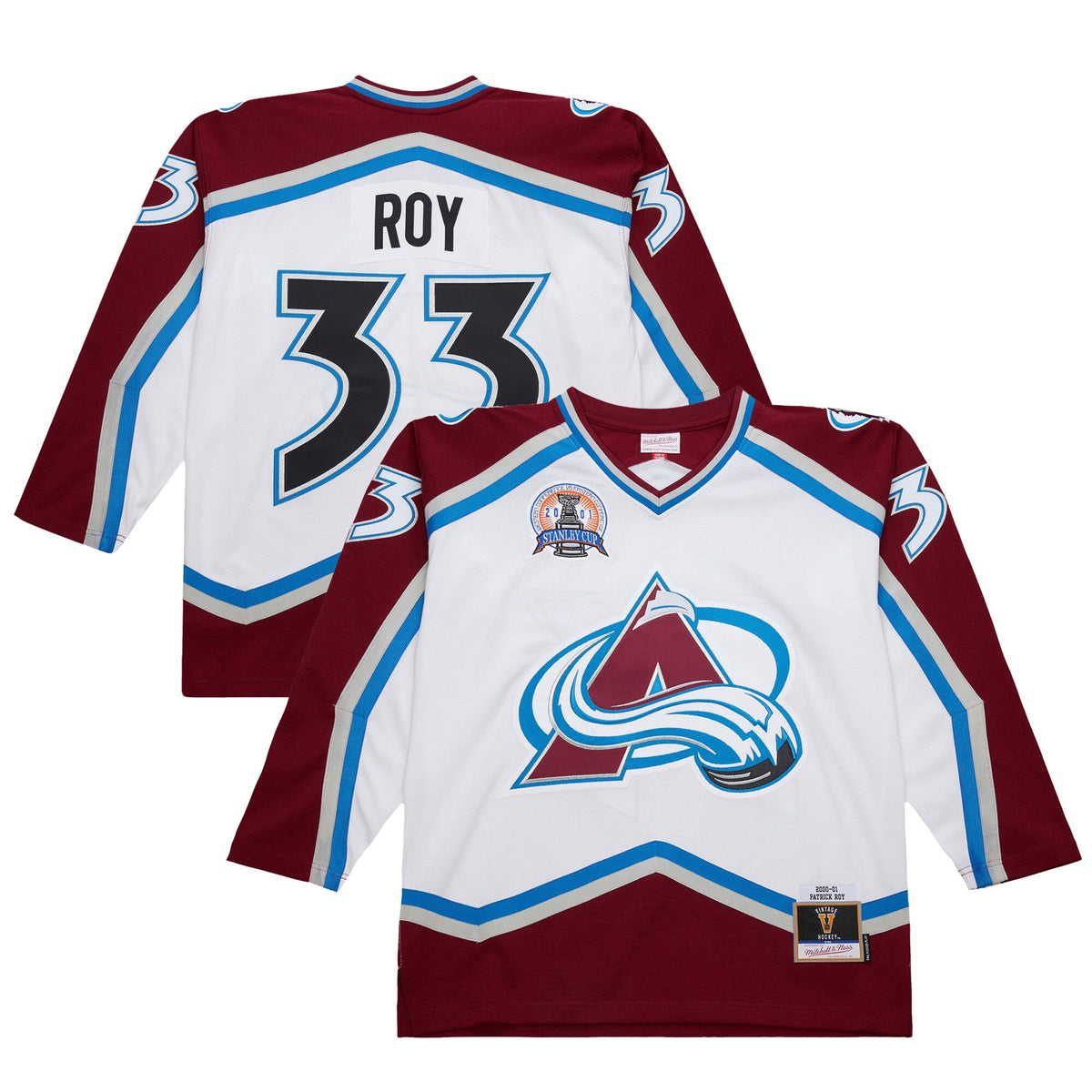 Colorado Avalanche Patrick Roy White 2000-01 Power Play Jersey