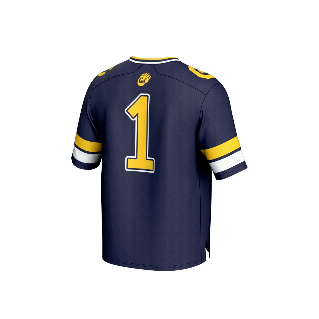 #1 Navy Cal Bears Collegiate Football Fashion Jersey