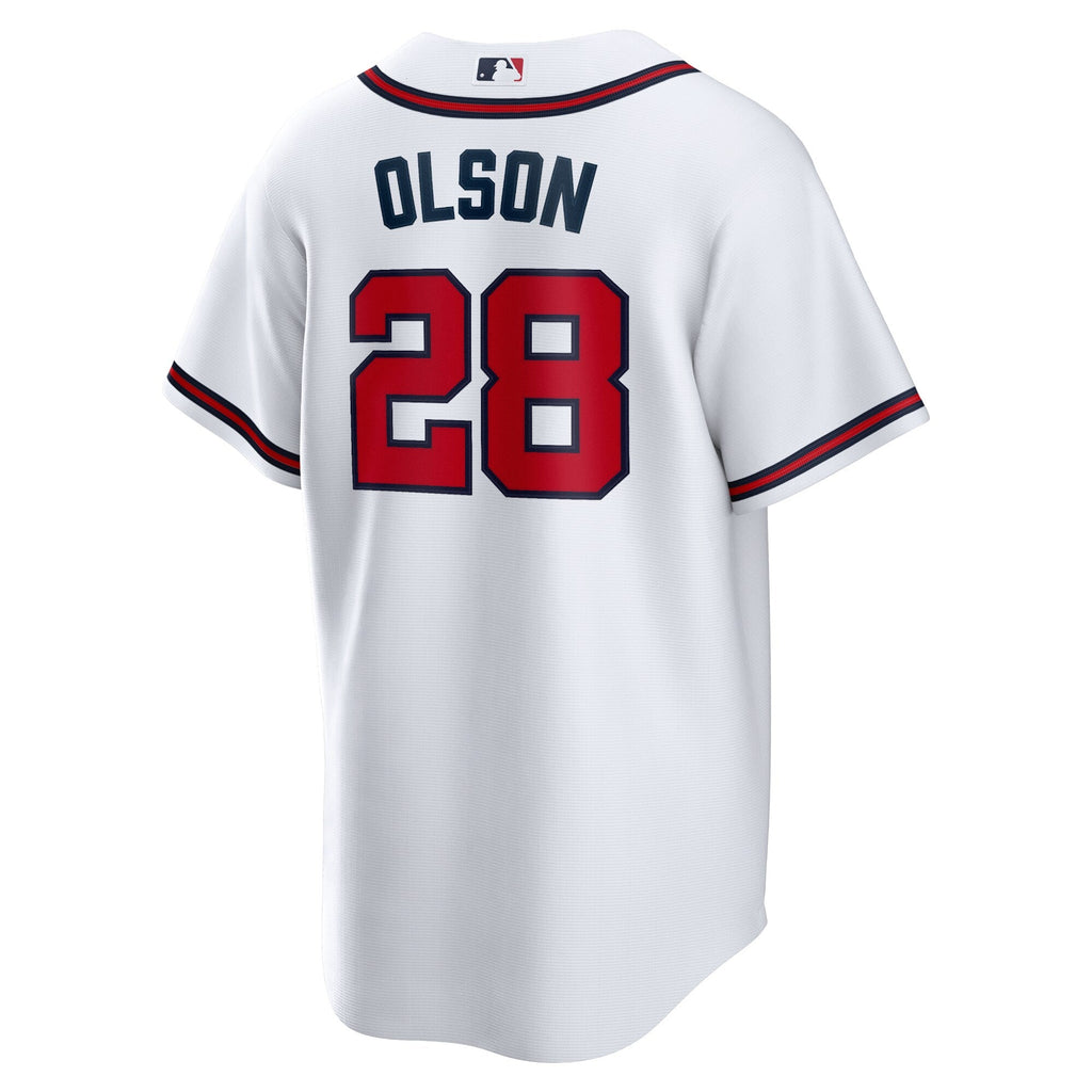 Atlanta Braves Matt Olson White Home Replica Player Baseball Jersey