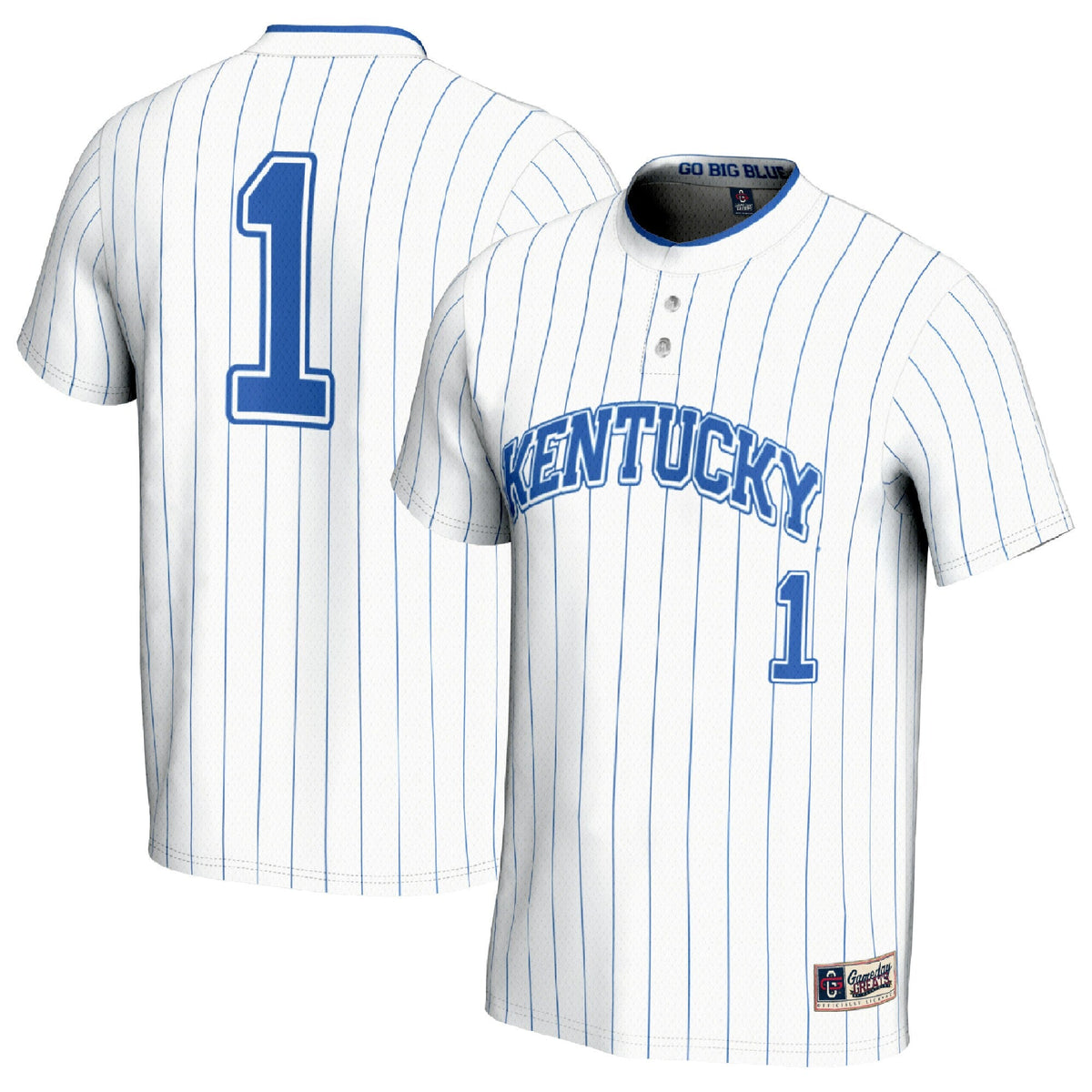 #1 Kentucky Wildcats Lightweight Softball Fashion Jersey - White