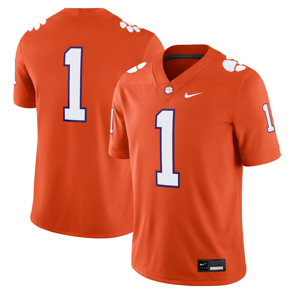 #1 Orange Clemson Tigers Game Jersey