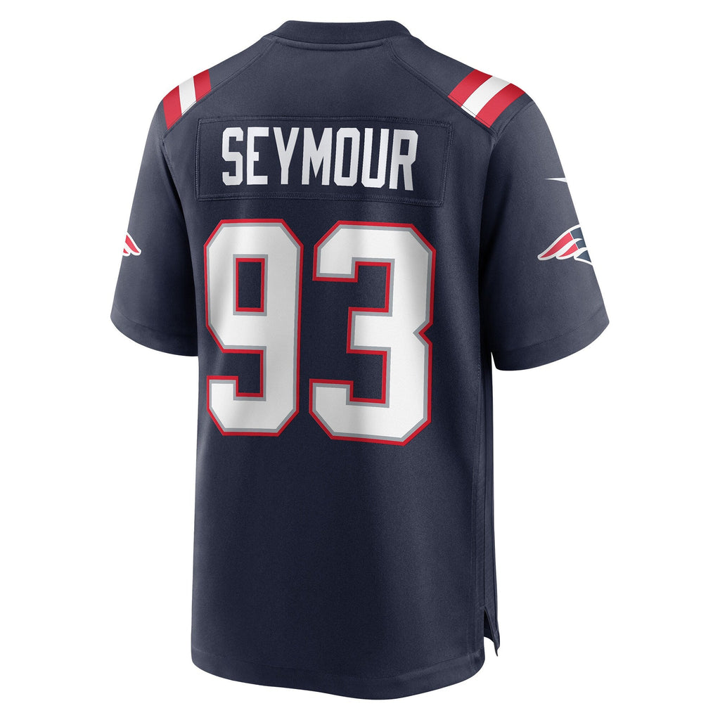 New England Patriots Richard Seymour Navy Retired Player Game Football Jersey
