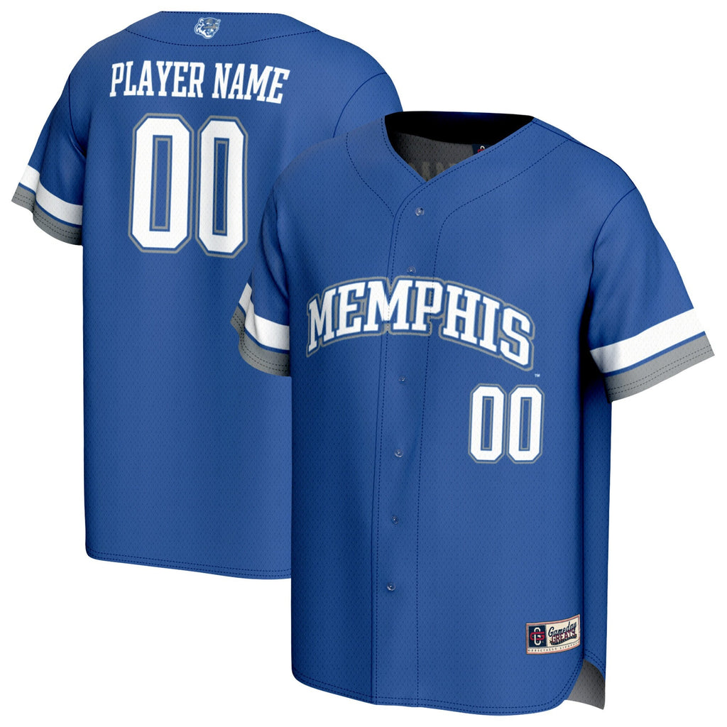 Memphis Tigers Lightweight Collegiate Baseball NIL Pick-A-Player Fashion Jersey - Royal