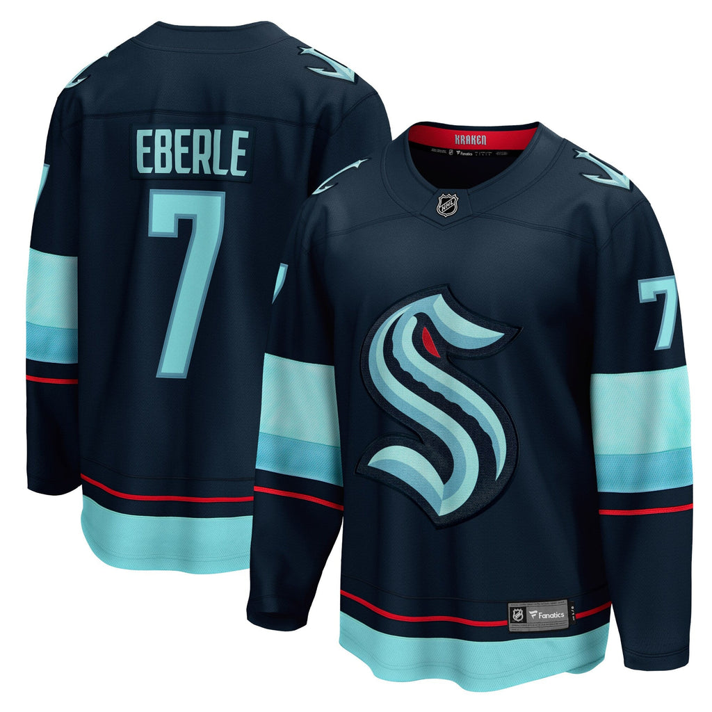 Seattle Kraken Jordan Eberle Navy Home Breakaway Player Hockey Jersey