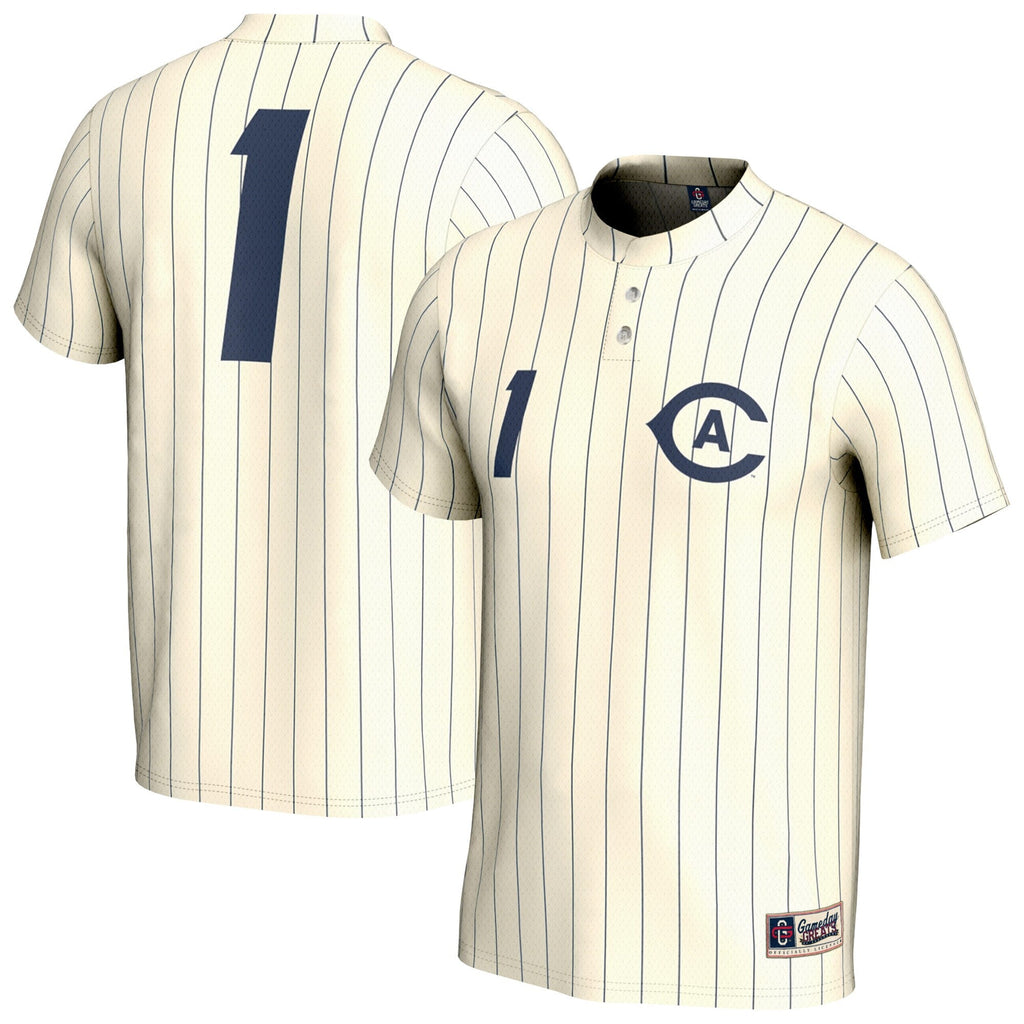 White UC Davis Aggies Lightweight Collegiate Baseball Fashion Jersey