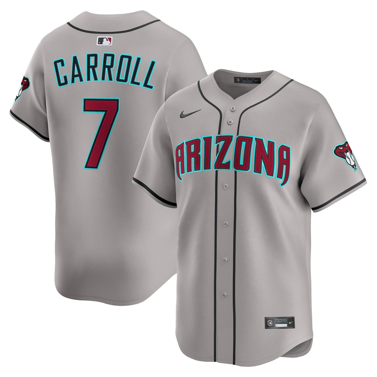 Arizona Diamondbacks Corbin Carroll Gray Road Limited Player Baseball Jersey
