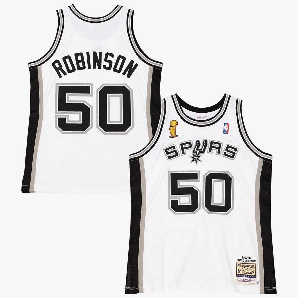 San Antonio Spurs David Robinson 2002 Home Finals Jersey - White