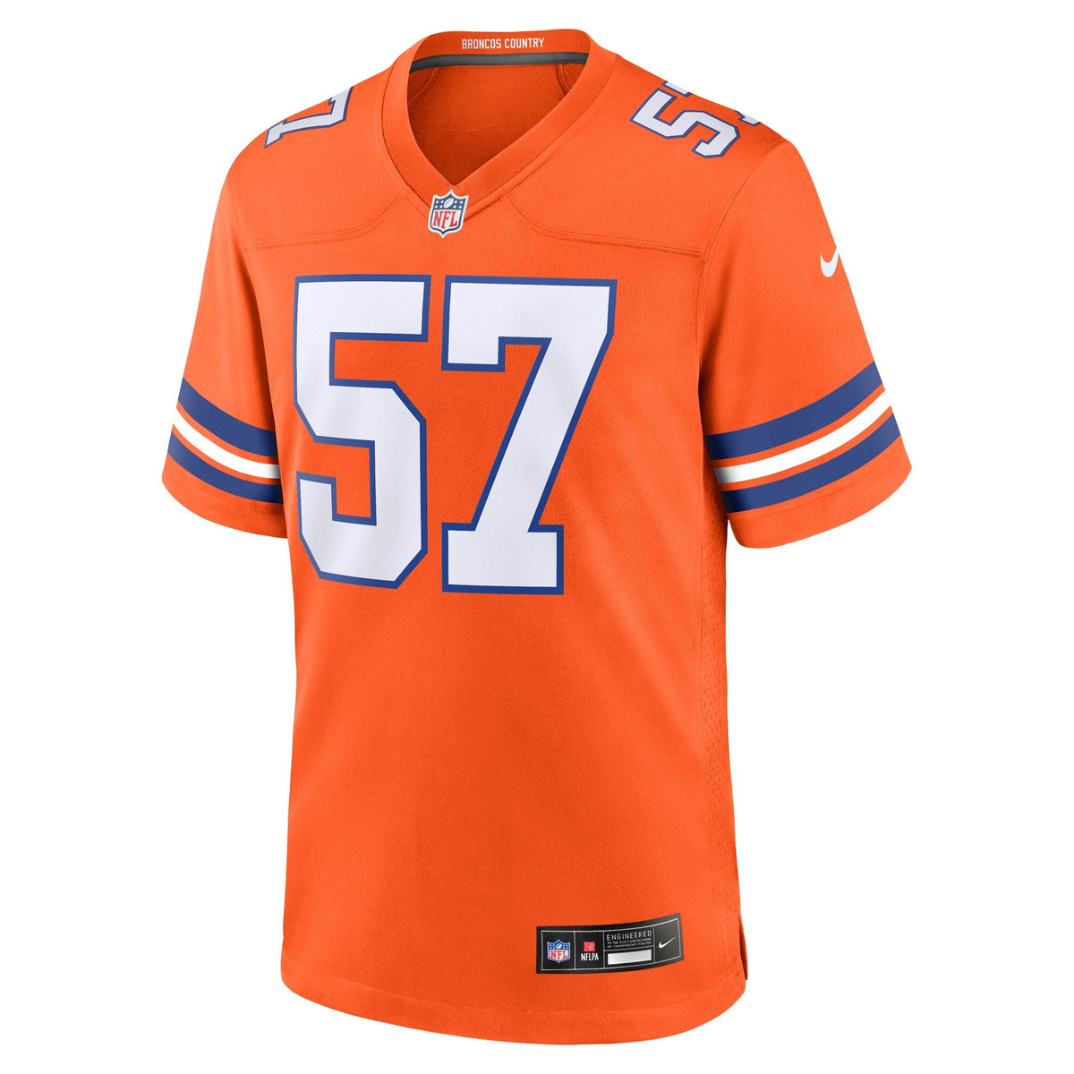 Denver Broncos Tom Jackson Orange Retired Player Alternate Game Football Jersey
