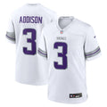 Minnesota Vikings Jordan Addison White Alternate Game Player Football Jersey