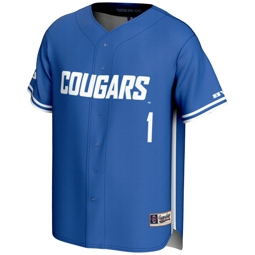#1 BYU Cougars Lightweight Baseball Jersey - Royal