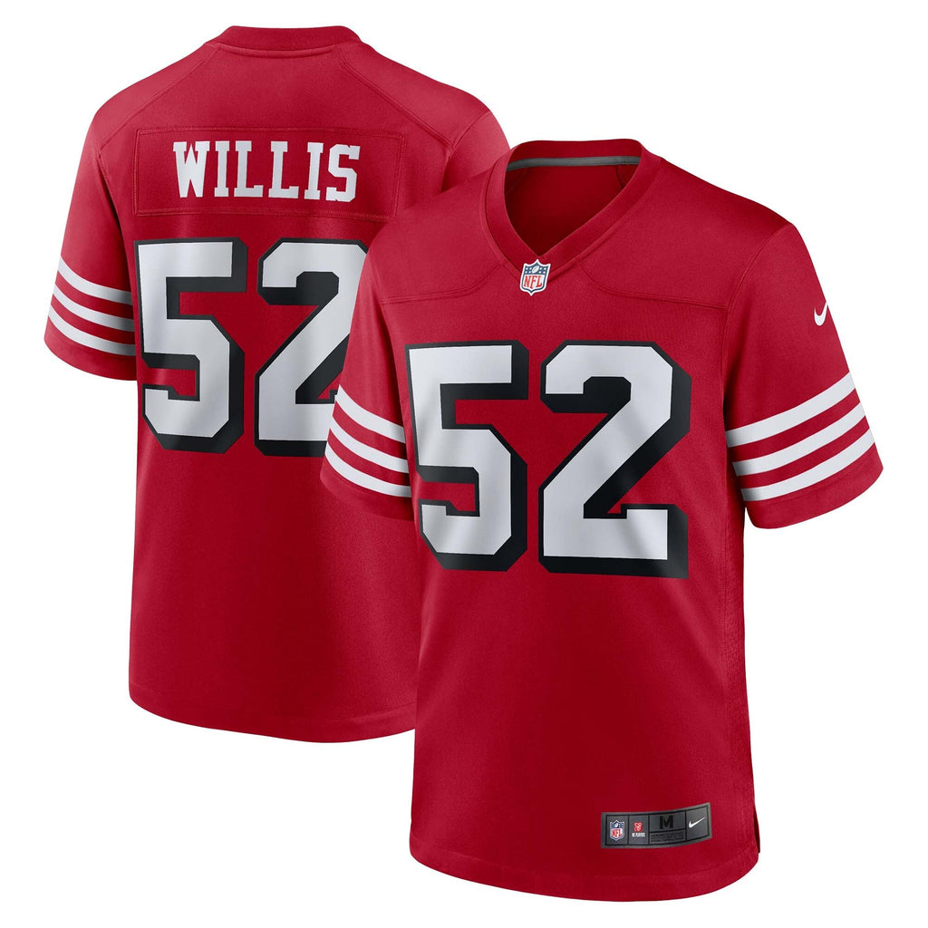 San Francisco 49ers Patrick Willis Scarlet Retired Player Alternate Game Football Jersey