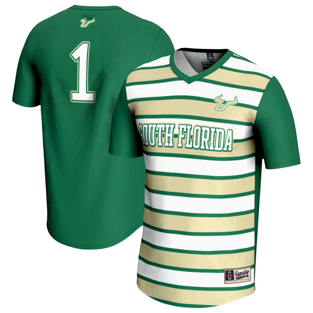 #1 Green South Florida Bulls Lightweight Soccer Fashion Jersey