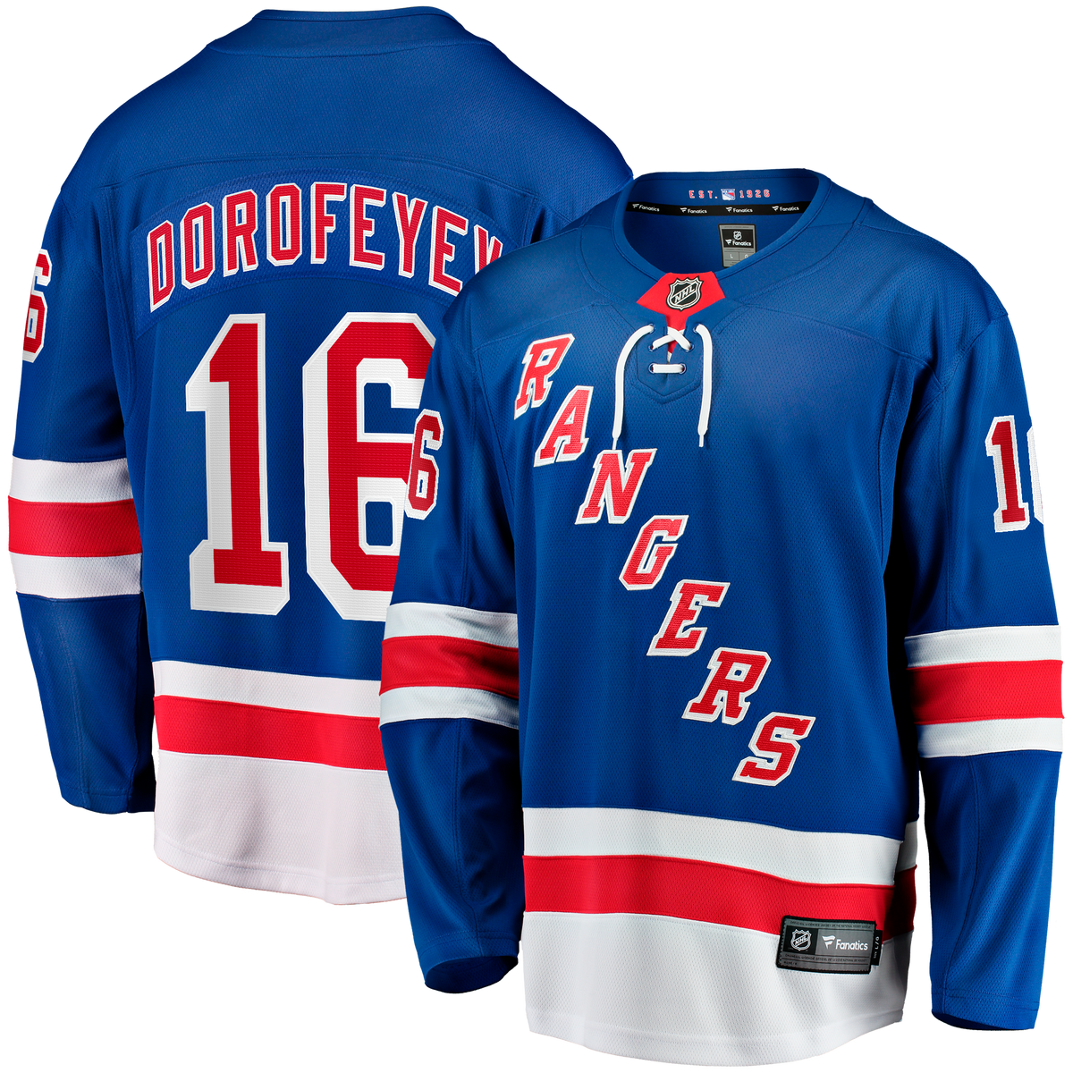 New York Rangers Pavel Dorofeyev Blue Home Breakaway Hockey Jersey