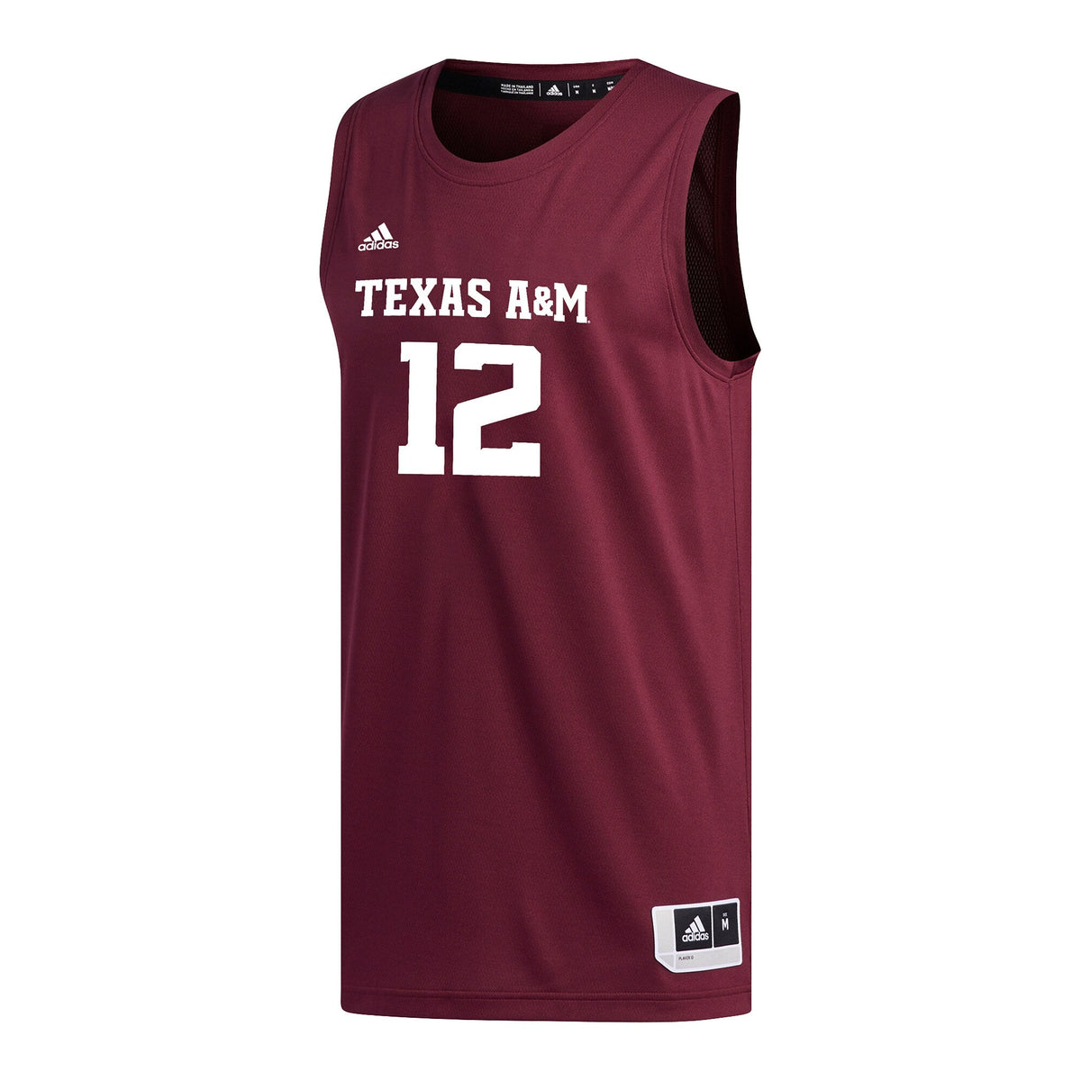 #12 Maroon Texas A&M Aggies Replica Basketball Jersey