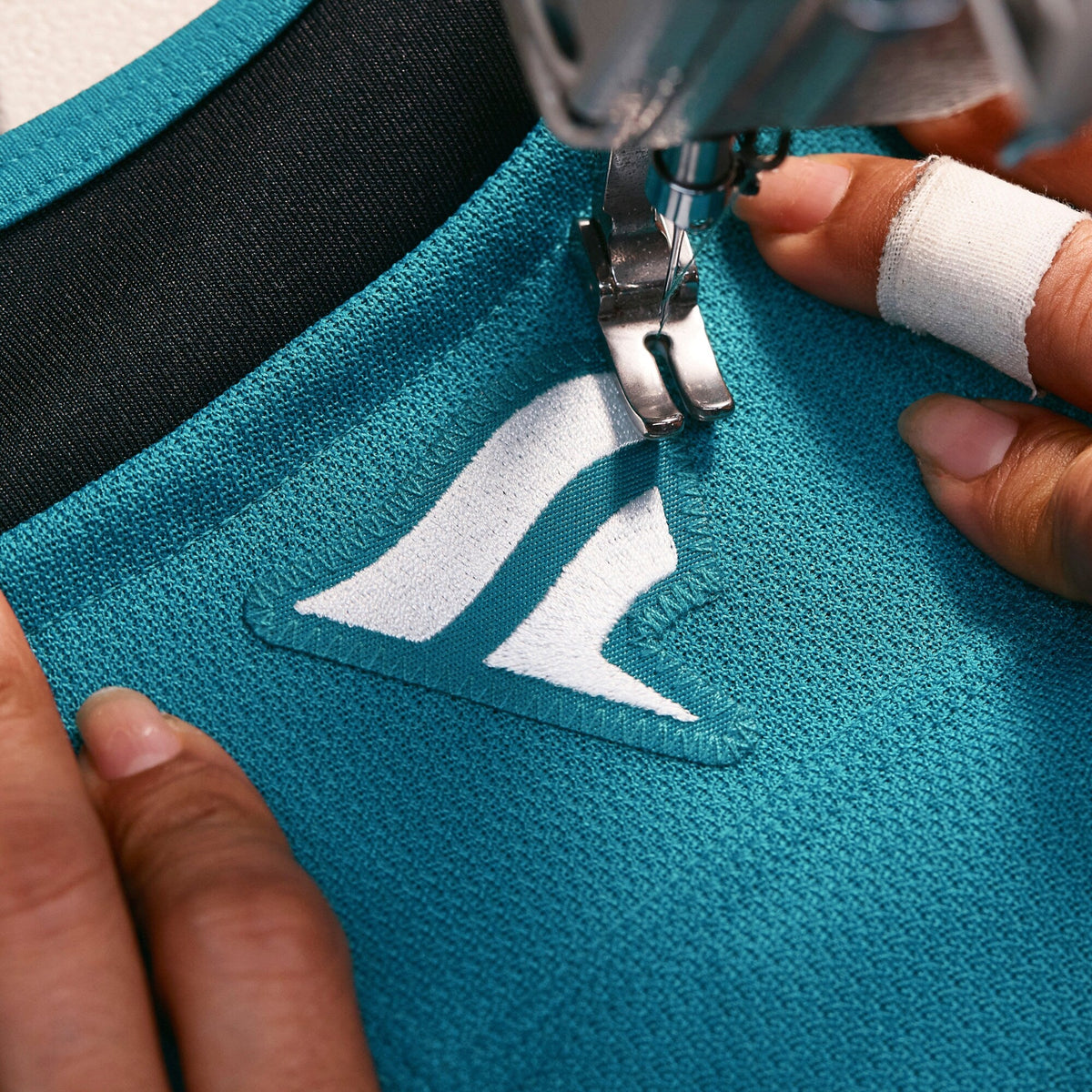 San Jose Sharks Teal Home Pro Custom Jersey