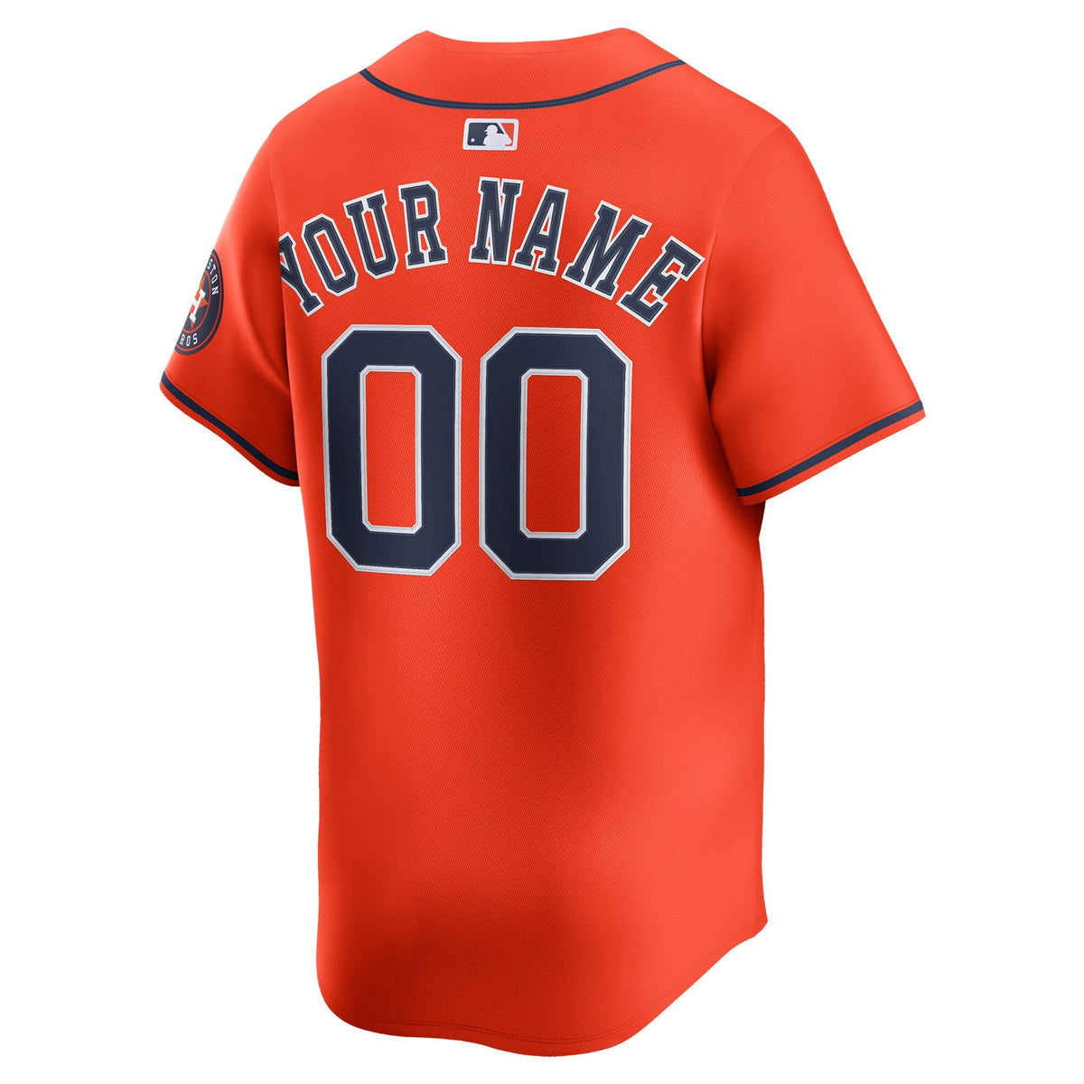 Houston Astros Orange Alternate Limited Custom Baseball Jersey