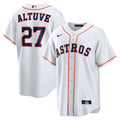 Houston Astros Jose Altuve White Home Replica Player Name Baseball Jersey