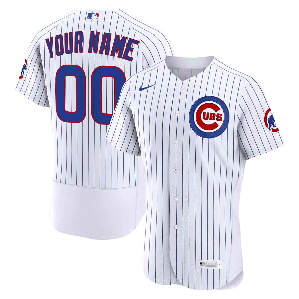 Chicago Cubs White Home Custom Baseball Jersey