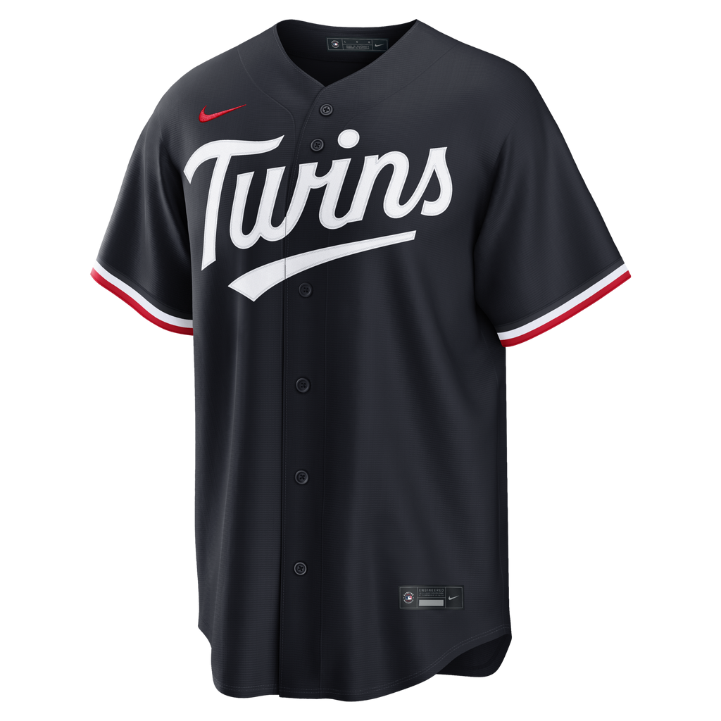 Minnesota Twins Navy Alternate Replica Baseball Jersey