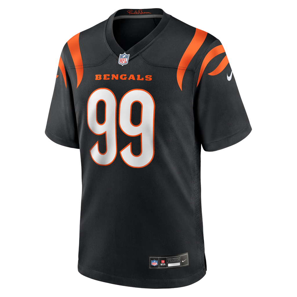 Cincinnati Bengals Myles Murphy Black Game Football Jersey
