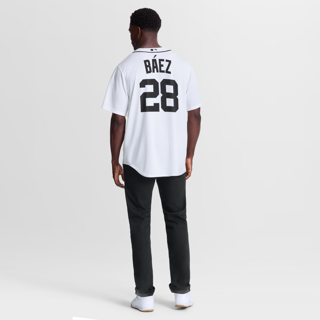 Detroit Tigers Javier Báez White Home Replica Baseball Jersey