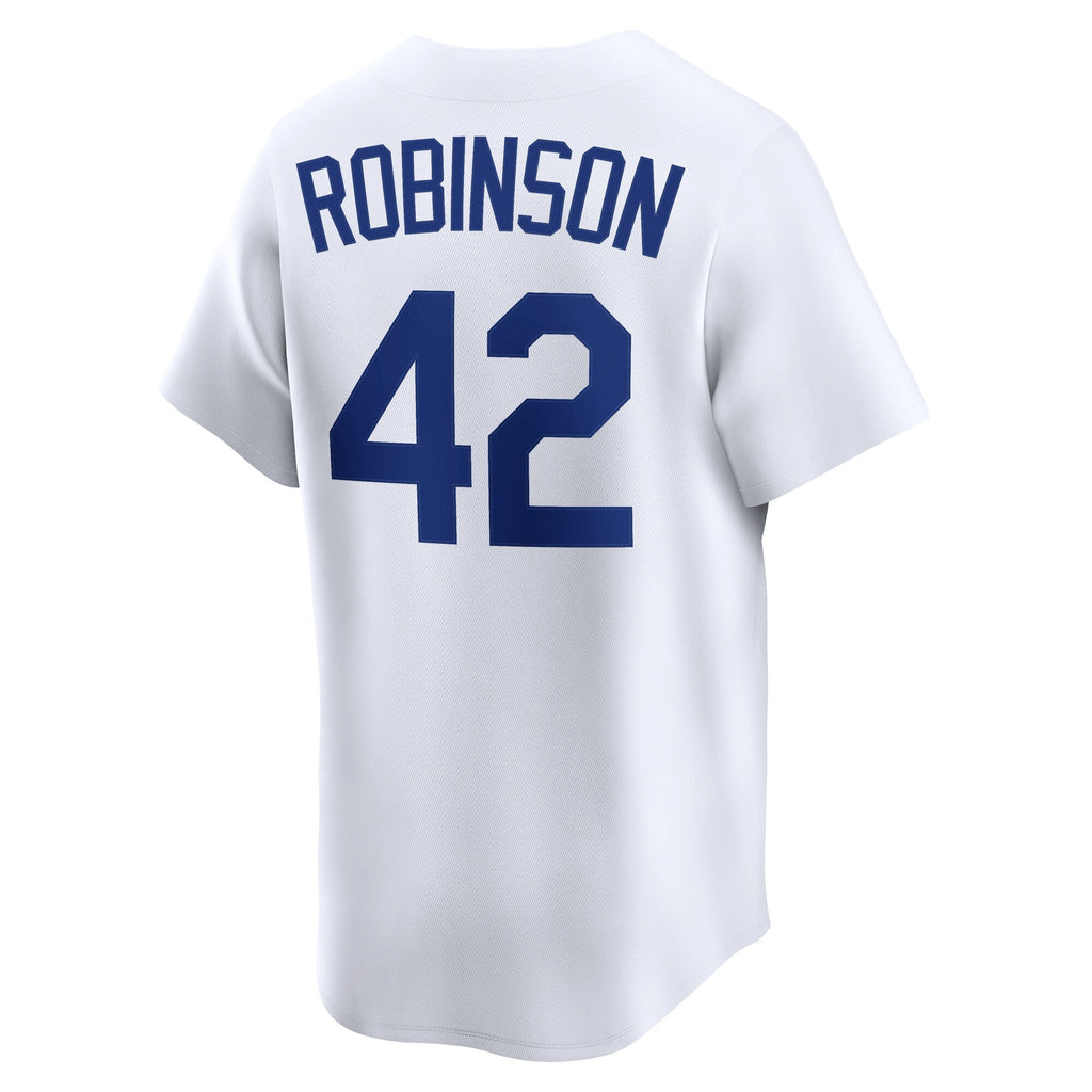 Brooklyn Dodgers Jackie Robinson White Throwback Cooperstown Collection Limited Baseball Jersey