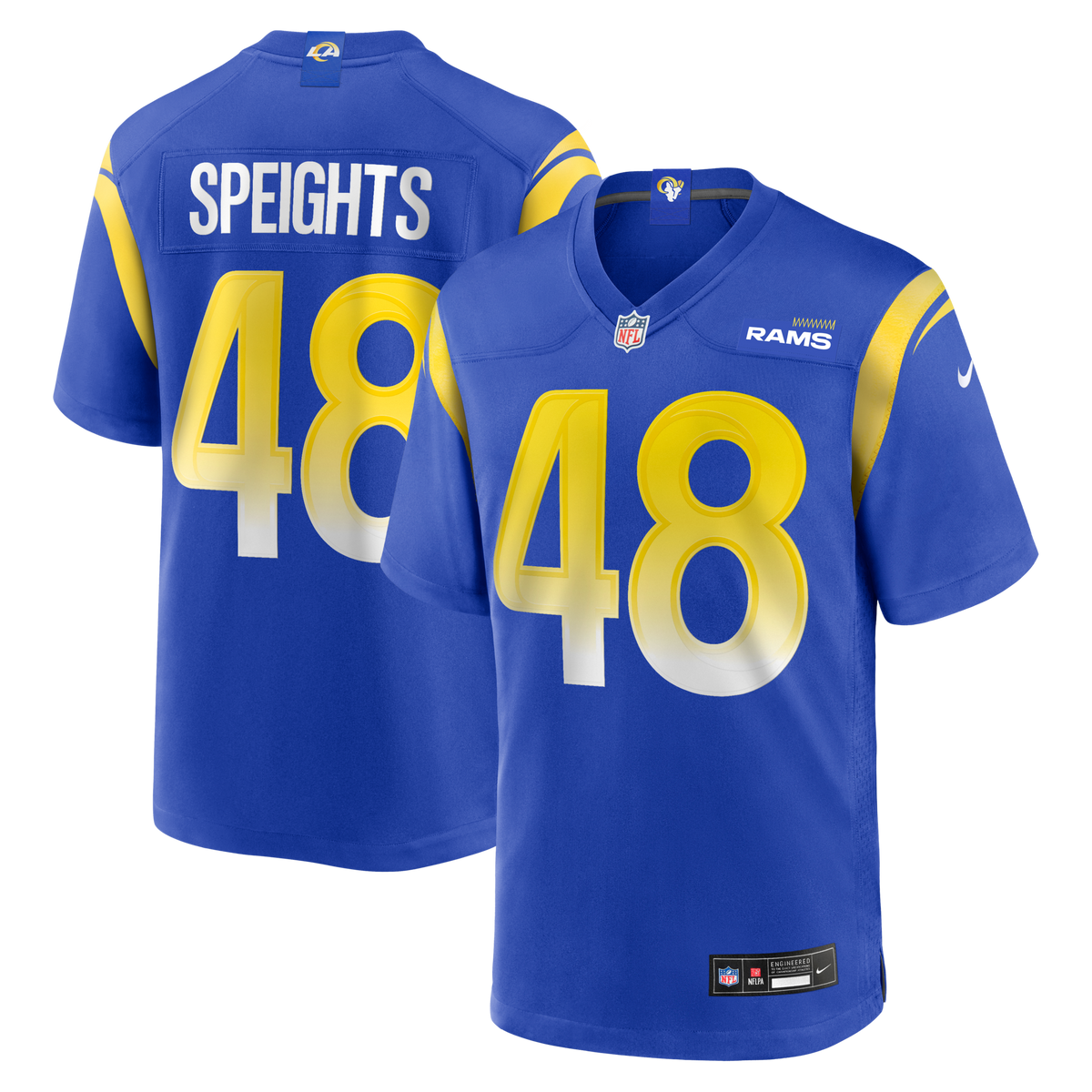 Los Angeles Rams Omar Speights Royal Game Football Jersey