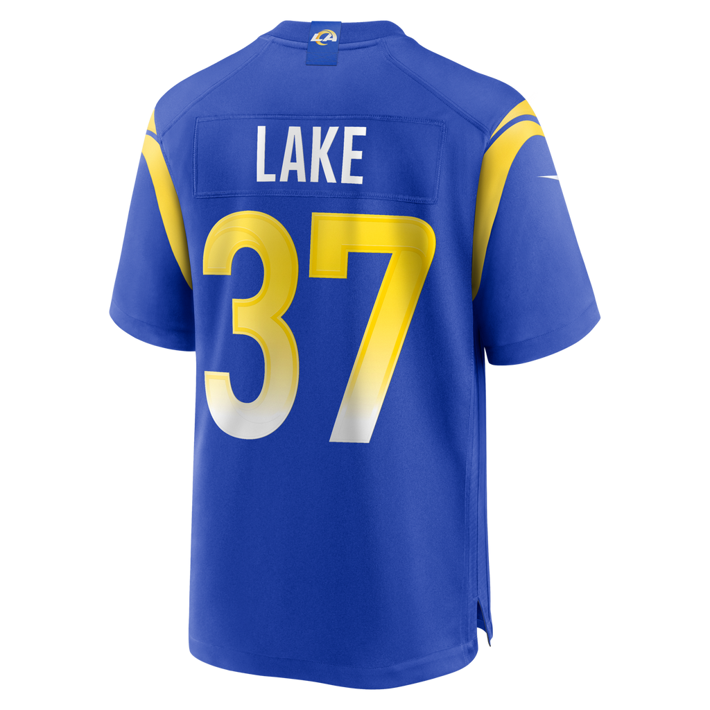 Los Angeles Rams Quentin Lake Royal Game Player Football Jersey