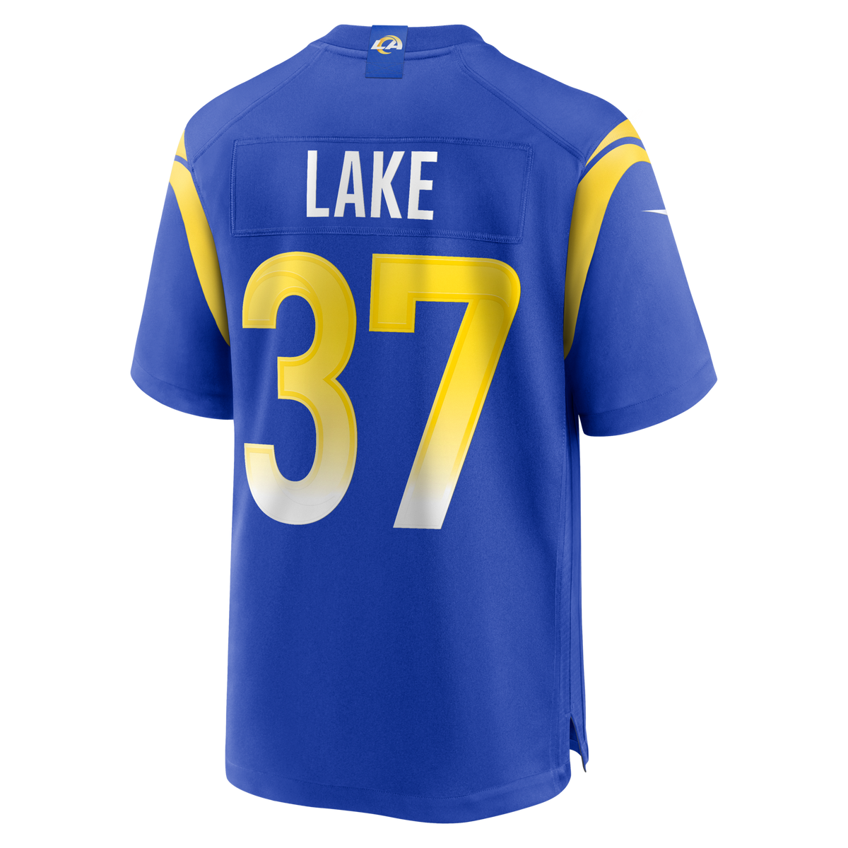 Los Angeles Rams Quentin Lake Royal Game Player Football Jersey
