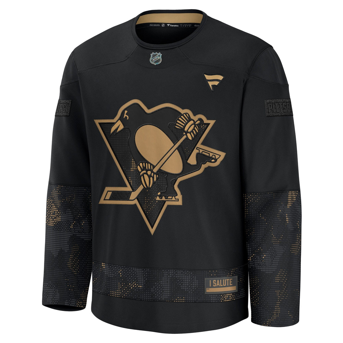 Pittsburgh Penguins Black 2024 Military Appreciation Practice Jersey