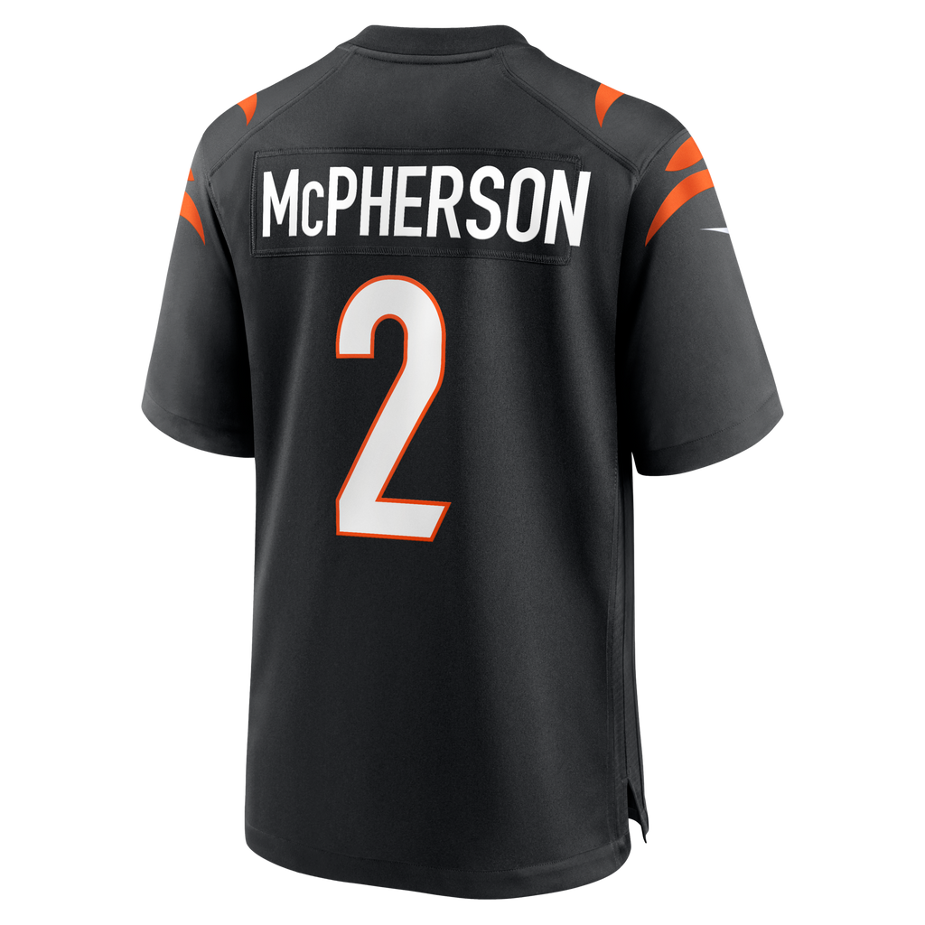 Cincinnati Bengals Evan McPherson Black Game Football Jersey
