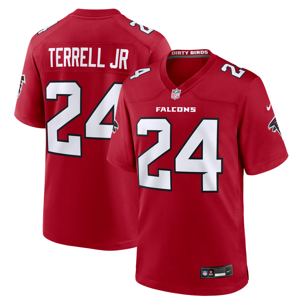 Atlanta Falcons A.J. Terrell Red Game Football Jersey