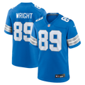 Detroit Lions Brock Wright Blue Team Game Football Jersey