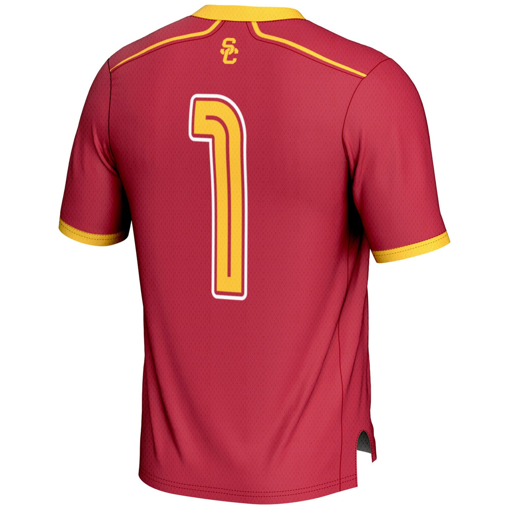 USC Trojans #1 Lightweight Lacrosse Jersey - Cardinal