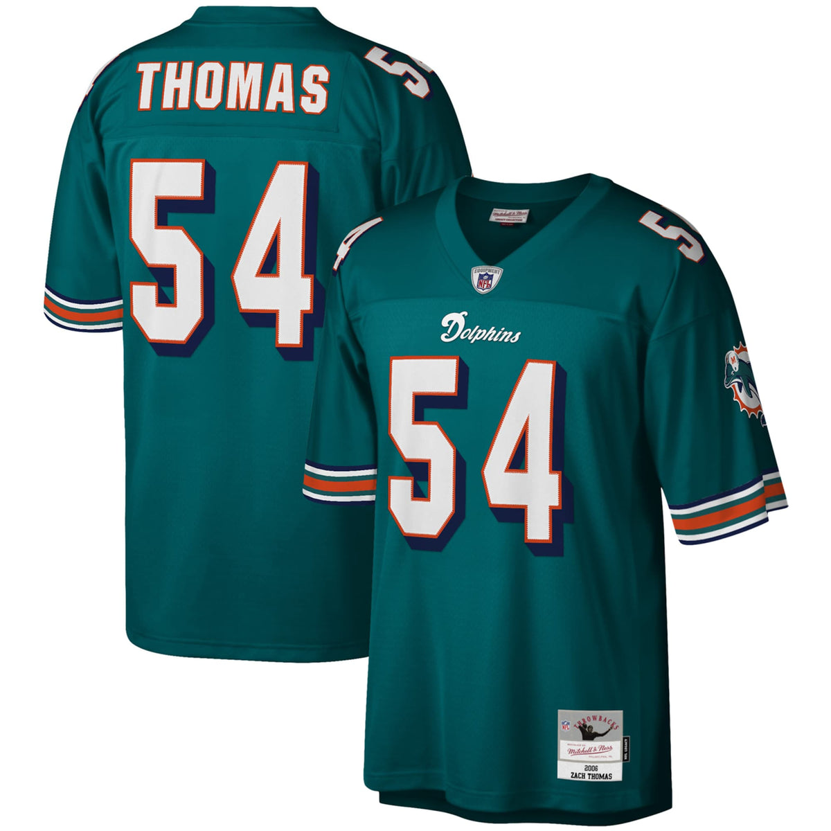 Miami Dolphins Zach Thomas Aqua Legacy Replica Football Jersey