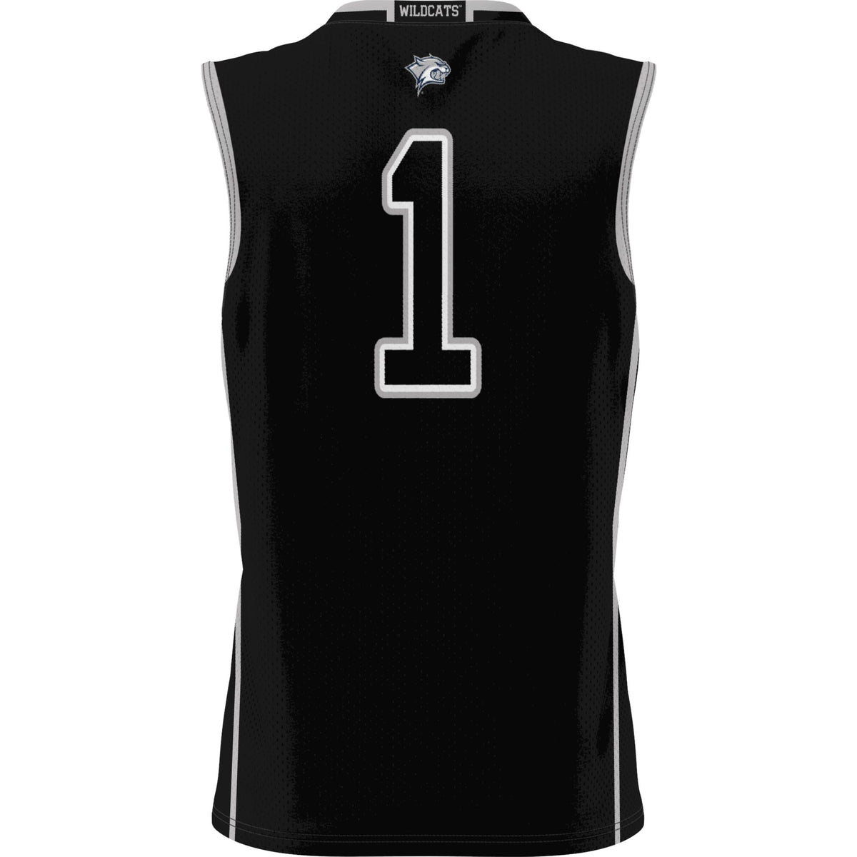 #1 New Hampshire Wildcats Lightweight Basketball Jersey - Black