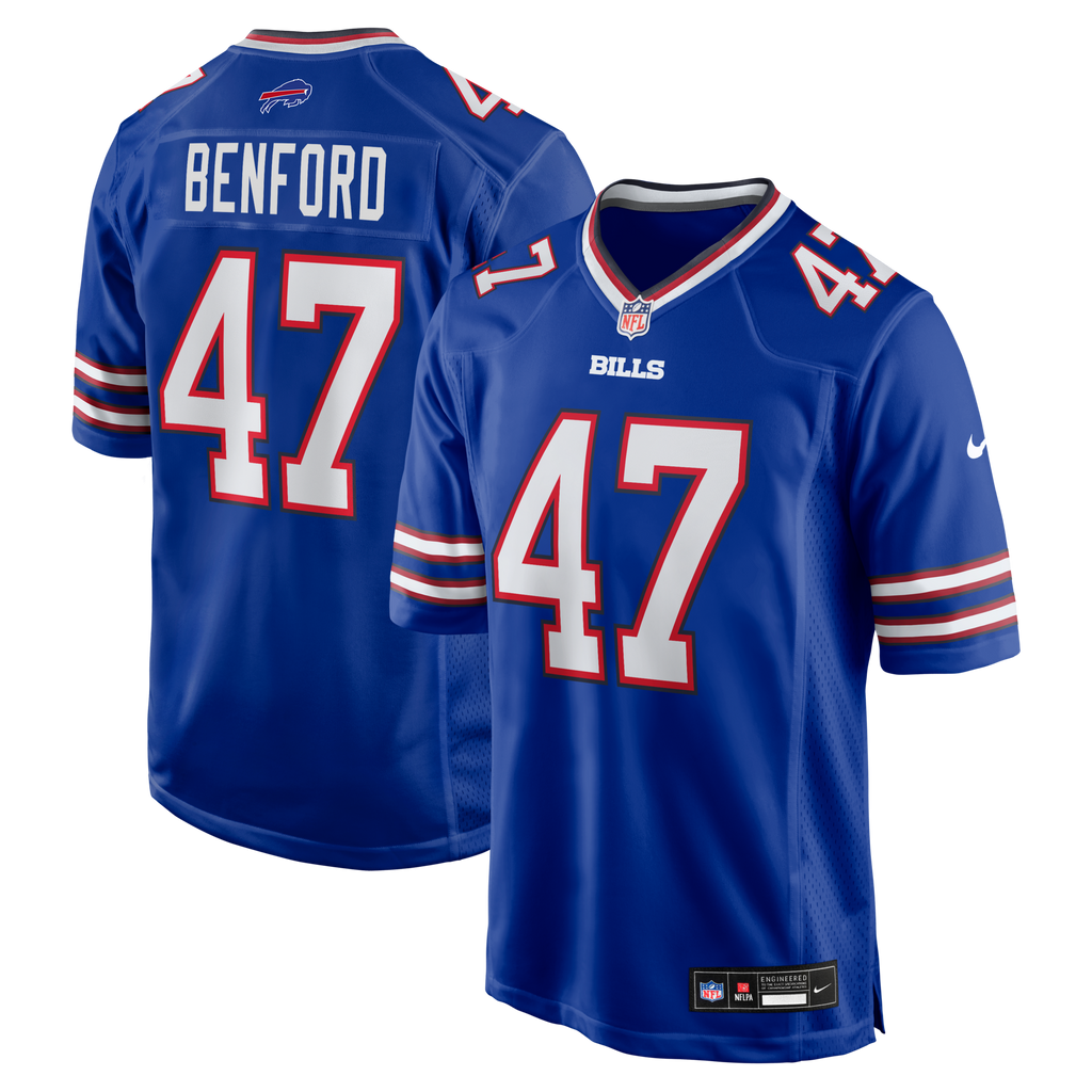 Buffalo Bills Christian Benford Royal Game Football Jersey