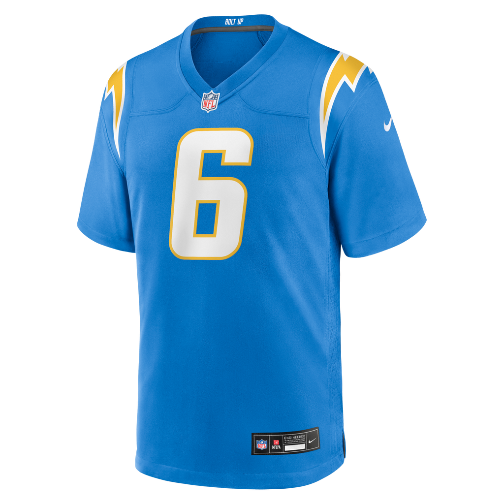 Los Angeles Chargers Eric Kendricks Powder Blue Game Player Football Jersey
