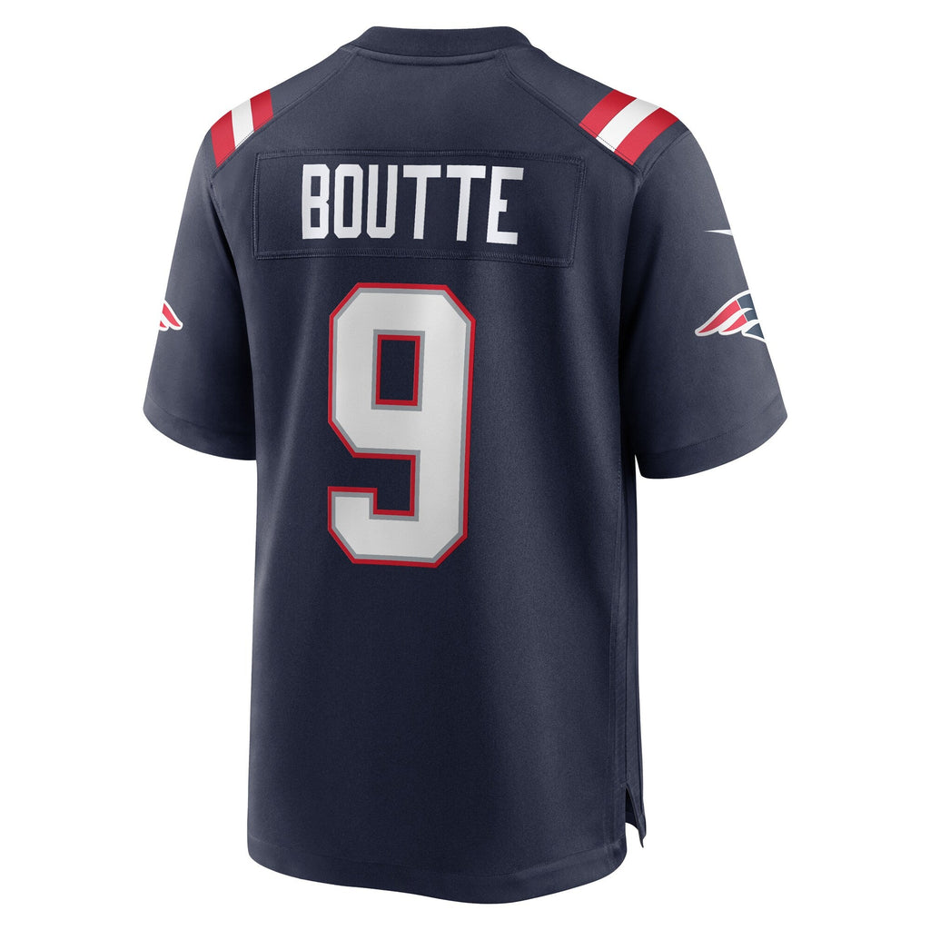 New England Patriots Kayshon Boutte Navy Game Football Jersey