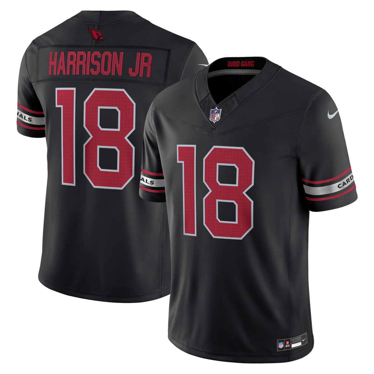 Arizona Cardinals Marvin Harrison Jr. Black Alternate Vapor F.U.S.E. Stitched Limited Football Jersey