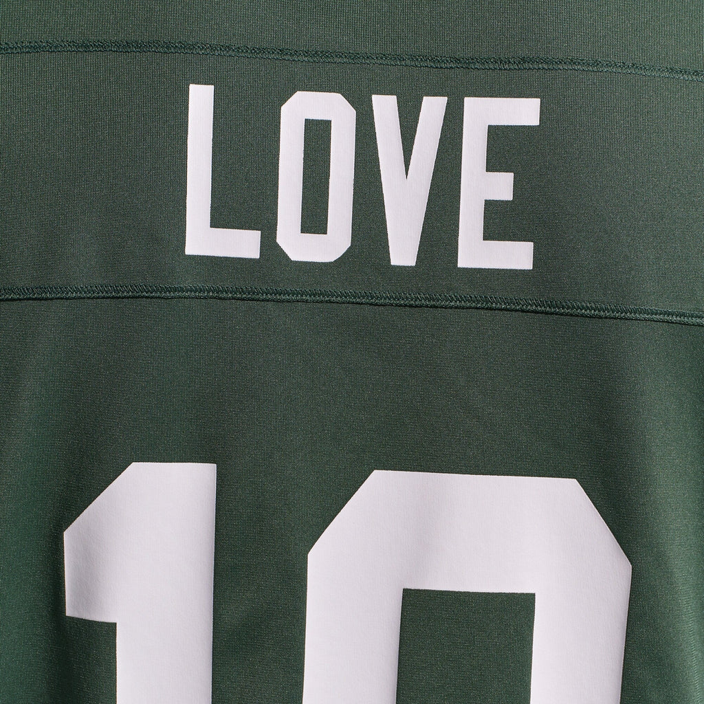 Green Bay Packers Jordan Love Green Player Game Football Jersey