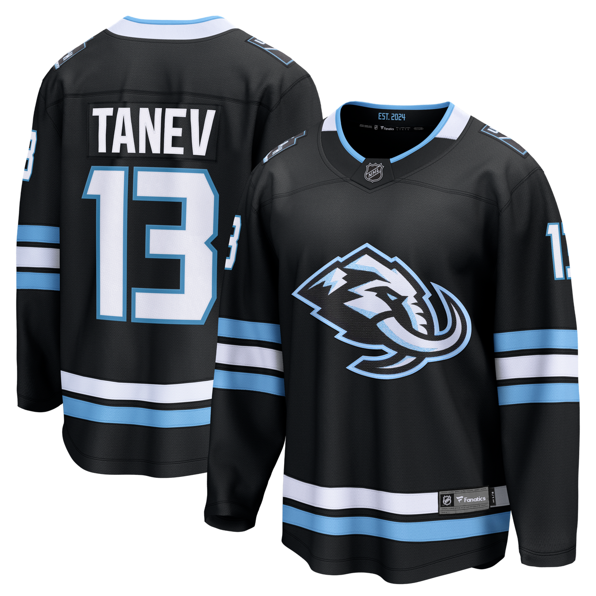 Utah Mammoth Brandon Tanev Black Home Breakaway Player Hockey Jersey
