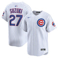Chicago Cubs Seiya Suzuki White Home Limited Player Baseball Jersey