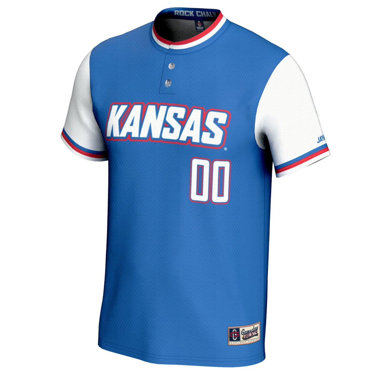 Kansas Jayhawks NIL Pick-A-Player Lightweight Softball Jersey - Royal