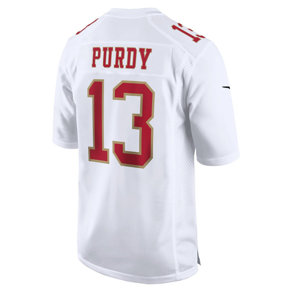 San Francisco 49ers Brock Purdy Tundra White Fashion Game Football Jersey