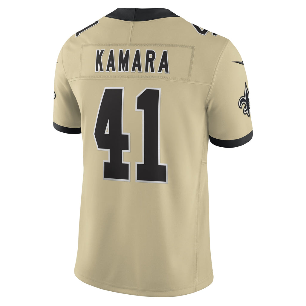 New Orleans Saints Alvin Kamara Gold Alternate Gameday Golds Alternate Vapor F.U.S.E. Limited Football Jersey