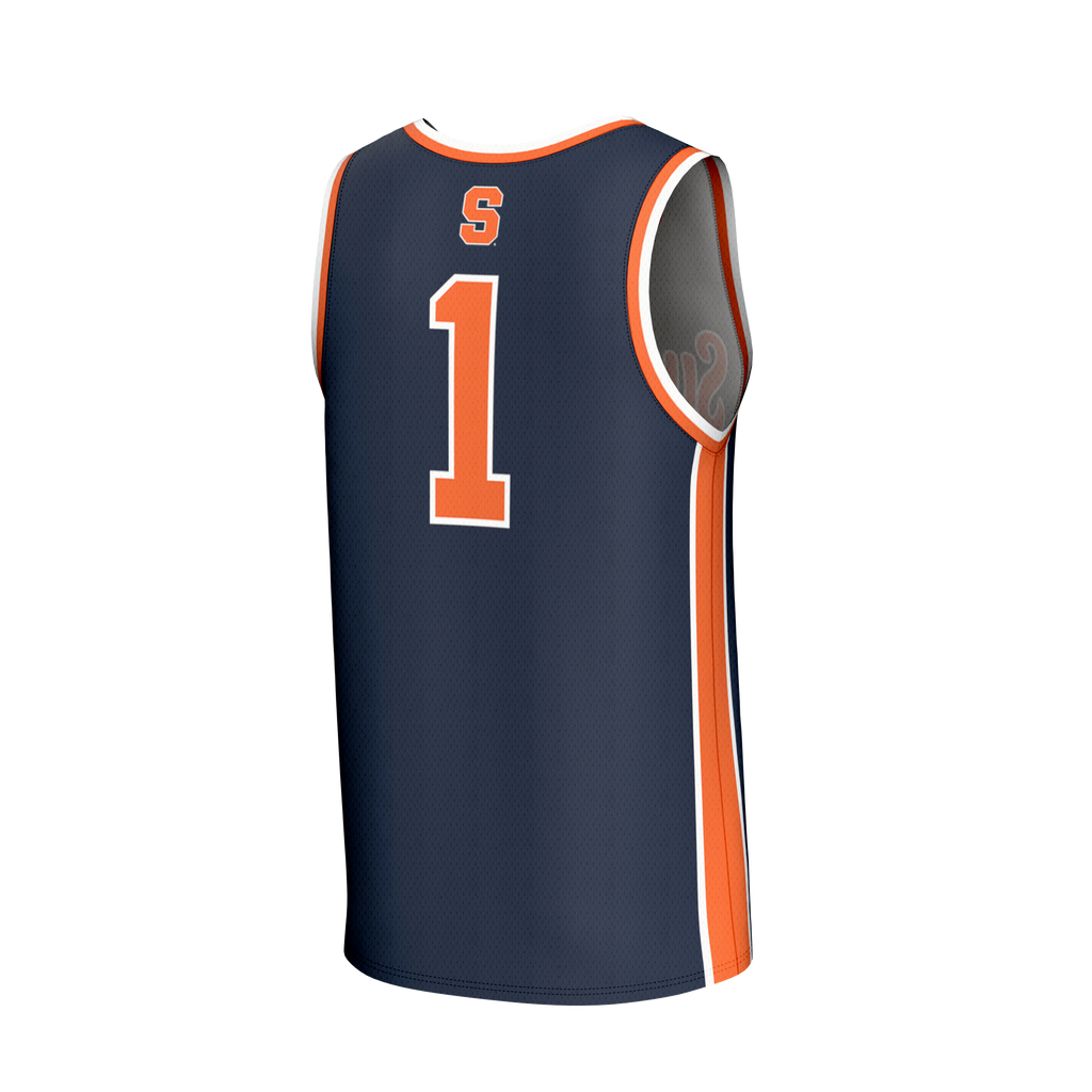 Navy Syracuse Orange Lightweight Collegiate Basketball Fashion Jersey