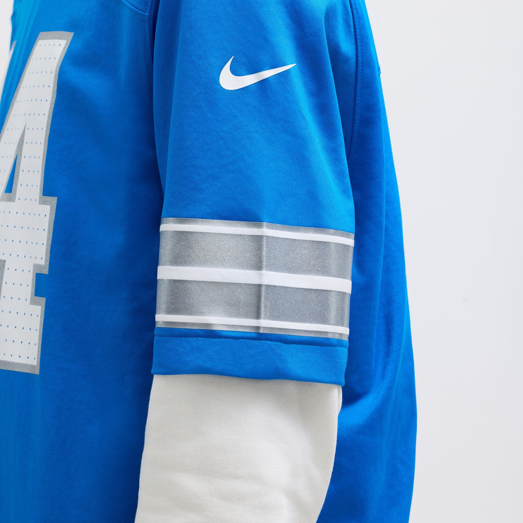 Detroit Lions Amon-Ra St. Brown Blue Game Football Jersey