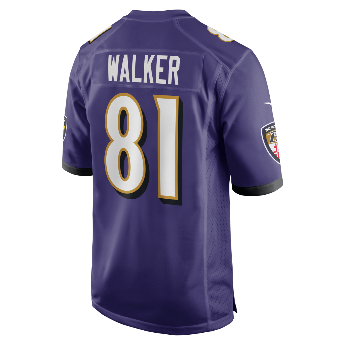 Baltimore Ravens Devontez Walker Purple Team Game Football Jersey