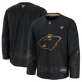 Minnesota Wild Black 2024 Military Appreciation Practice Jersey